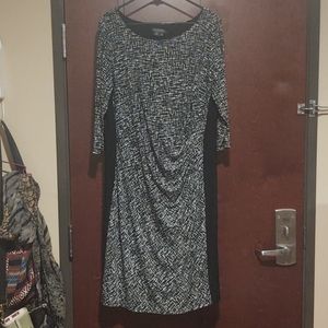 Ralph Lauren 18w black & white 3/4 sleeves